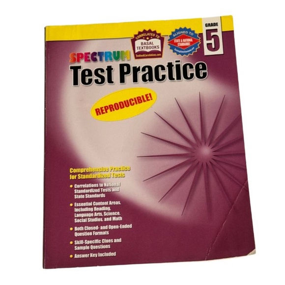 Set of 5 Spectrum Teaching Resources-5th grade- Math, ELA, Geography, Test Prep - Picture 10 of 11